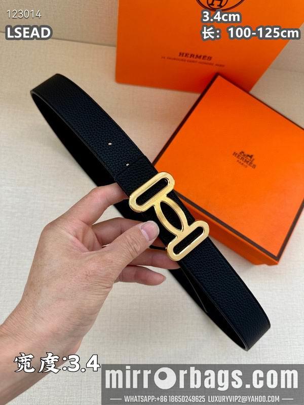 Replica Hermes belt 34mmX100-125cm 8L07