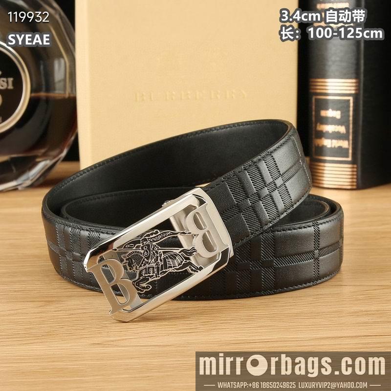 Replica Burberry belt 34mmX100-125cm 8L06