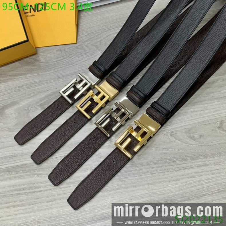 Replica Fendi Belt 34mmX95-125cm 7D04