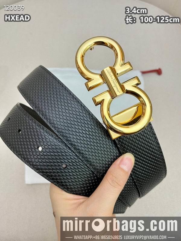 Replica Ferragamo belt 34mmX100-125cm 8L04