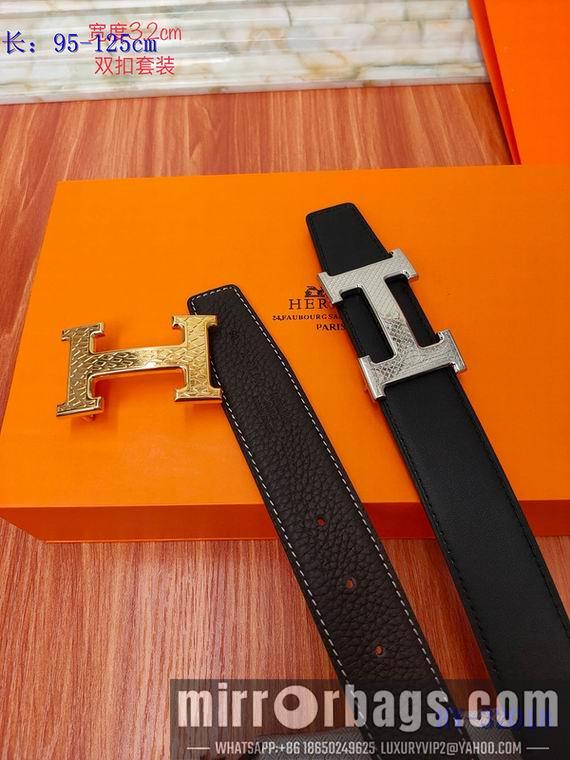 Replica Hermes Belt 32mm 双扣95-125cm 8L01