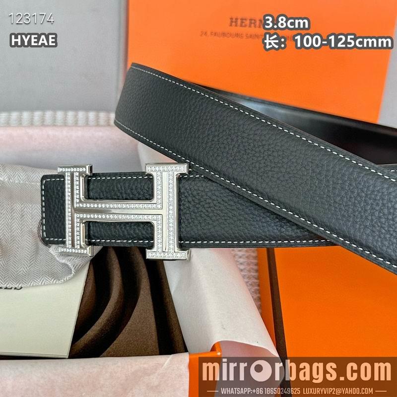 Replica Hermes belt 38mmX100-125cm 8L17