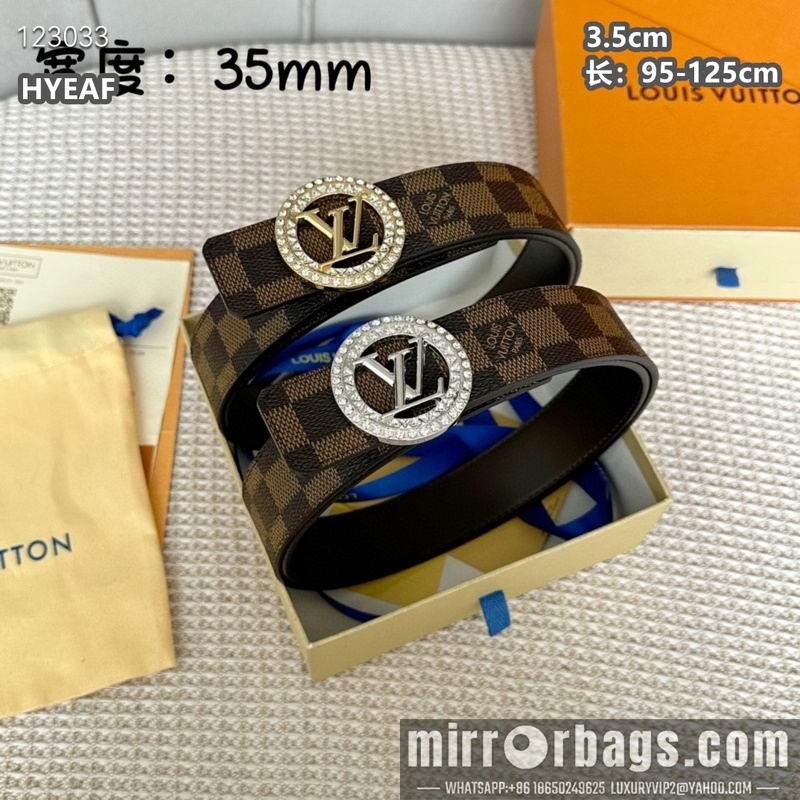 Replica LV belt 35mmX95-125cm 8L18