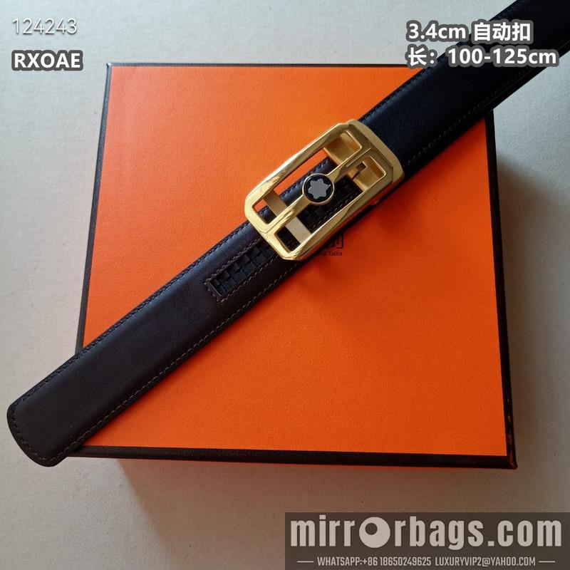 Replica Montlanc belt 34mmX100-125cm 8L08