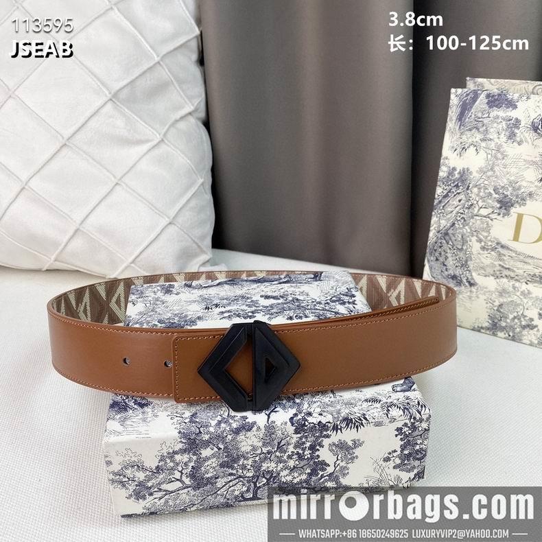 Replica Dior belt 38mmX100-125cm 8L02