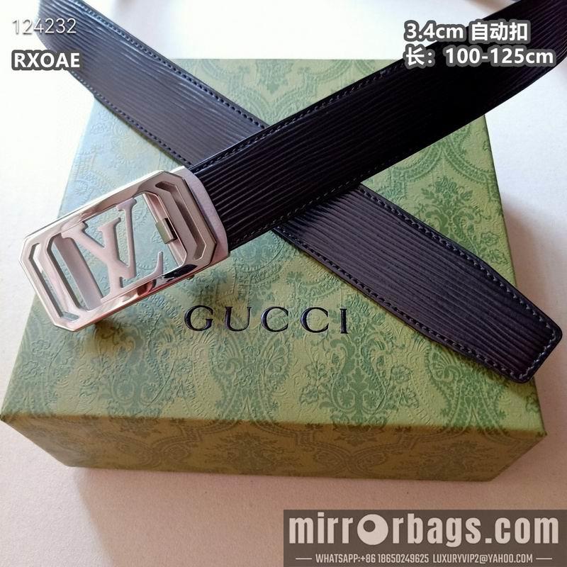 Replica LV belt 34mmX100-125cm 8L30