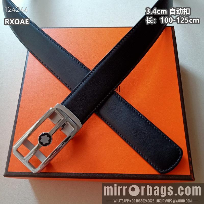 Replica Montlanc belt 34mmX100-125cm 8L08