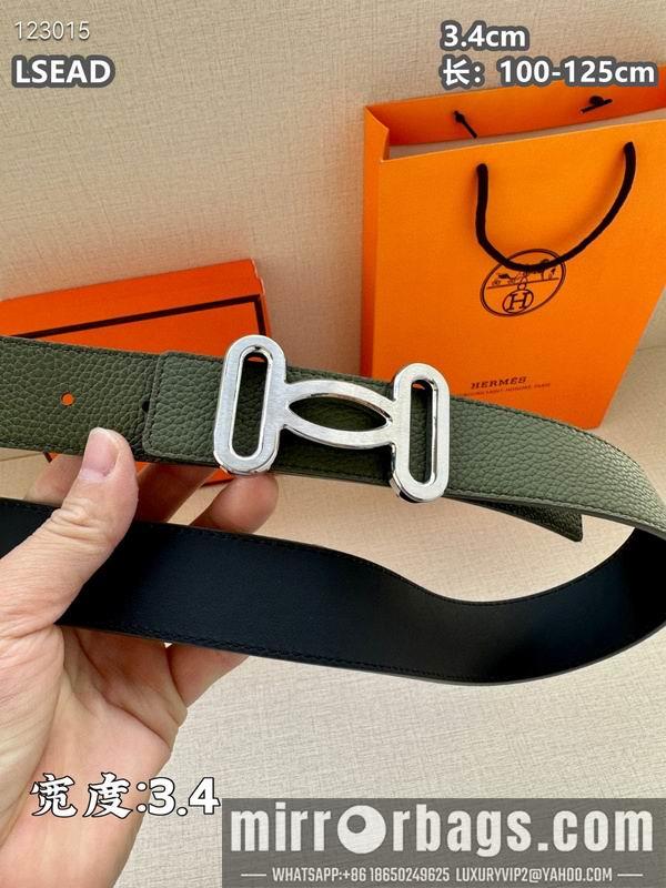 Replica Hermes belt 34mmX100-125cm 8L07