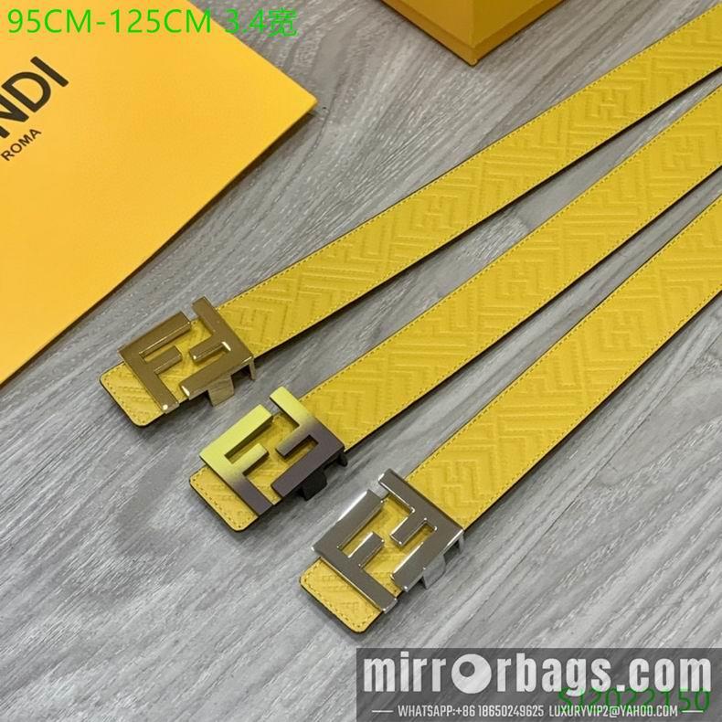 Replica Fendi Belt 34mmX95-125cm 7D01