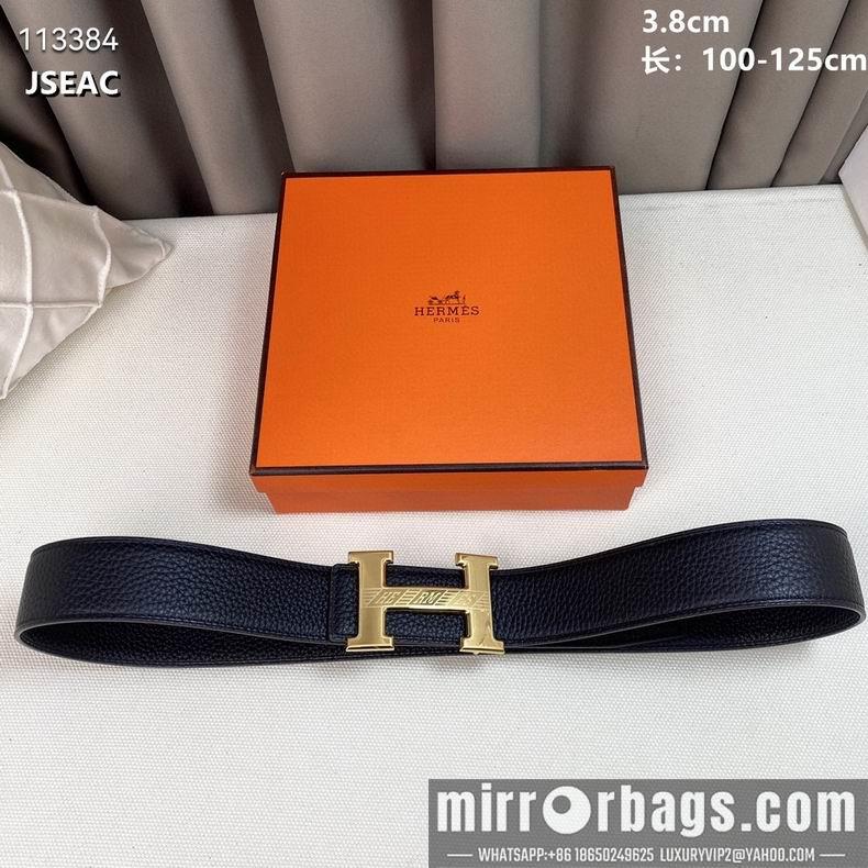 Replica Hermes belt 38mmX100-125cm 8L082501