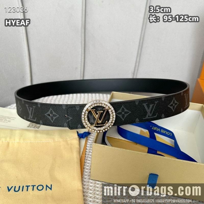 Replica LV belt 35mmX95-125cm 8L18