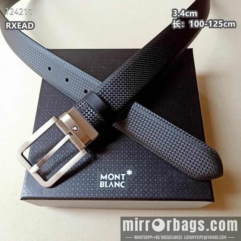 Replica Montblanc belt 34mmX100-125cm 8L07