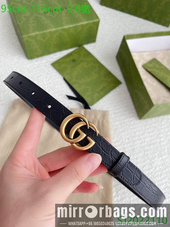 Replica Gucci belt 20mmX95-115cm 7D03