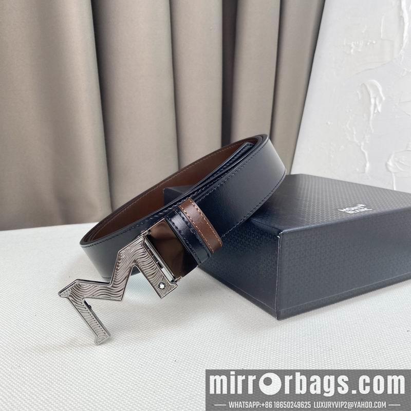Replica Montblanc belt 35mmX95-125cm 7D06