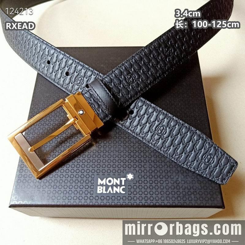Replica Montblanc belt 34mmX100-125cm 8L06