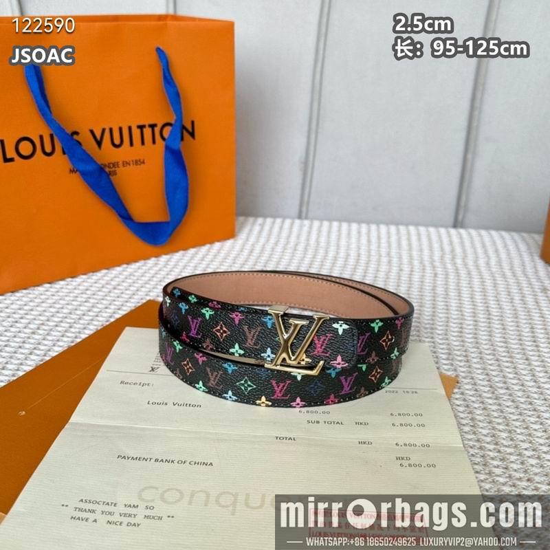 Replica LV belt 25mmX95-125cm 8L17