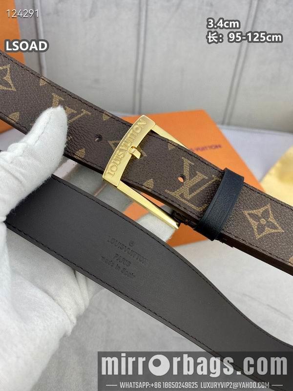 Replica LV belt 34mmX95-125cm 8L24