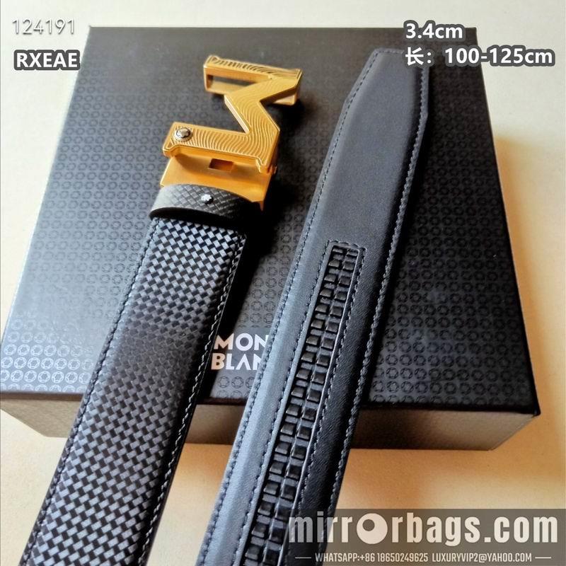 Replica Montlanc belt 34mmX100-125cm 8L17