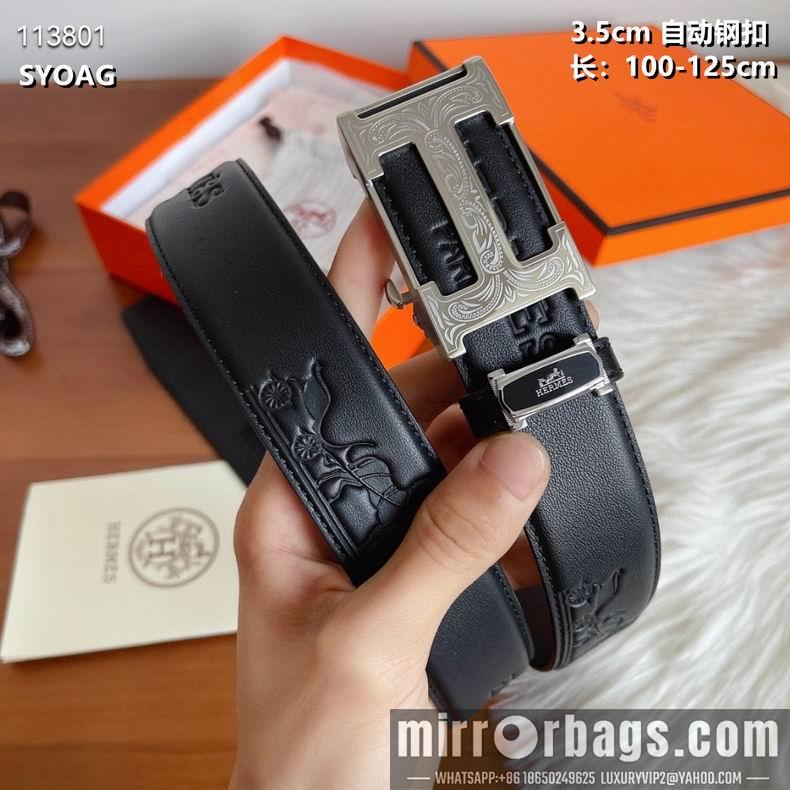 Replica Hermes belt 自动钢扣35mmX100-125cm 8L082502