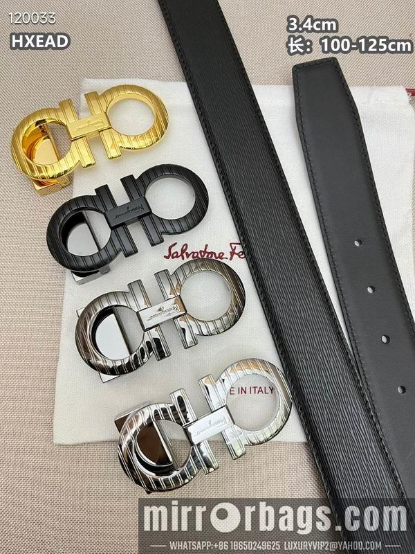 Replica Ferragamo belt 34mmX100-125cm 8L03