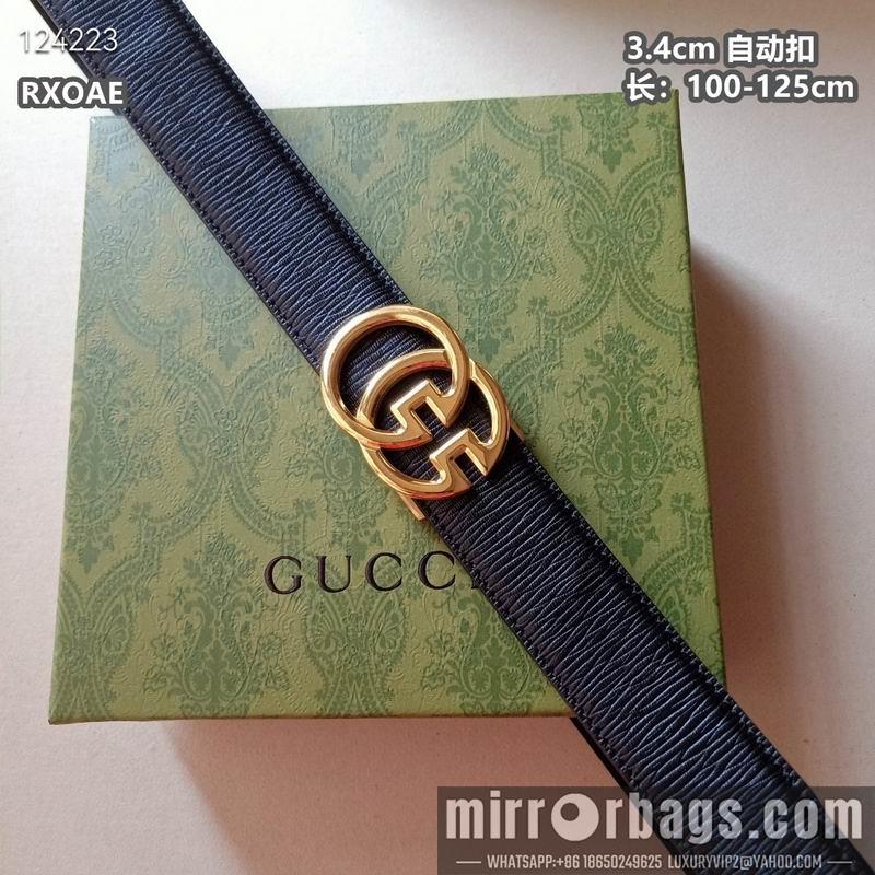 Replica Gucci belt 34mmX100-125cm 8L22
