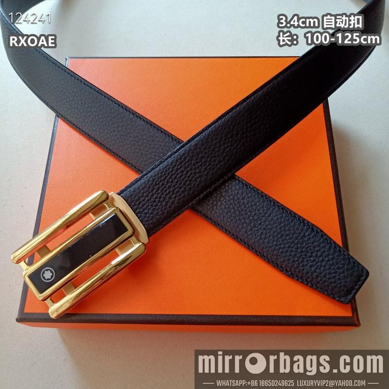 Replica Montlanc belt 34mmX100-125cm 8L09