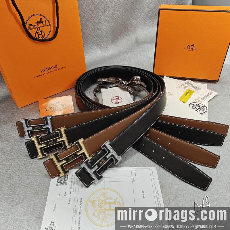 Replica Hermes belt 38mmX90-125cm lb02