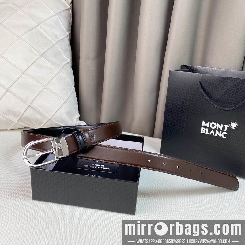 Replica Montblanc belt 35mmX95-125cm 7D05