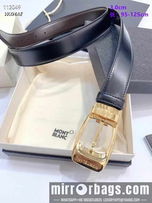 Replica Montblanc belt 30mmX95-125cm 8L02
