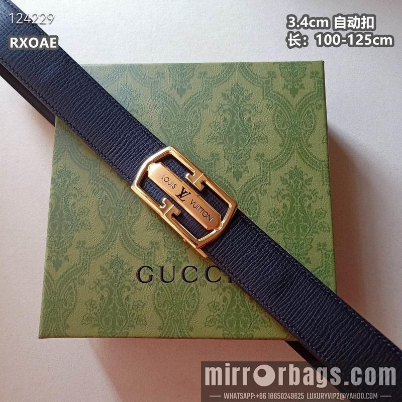 Replica LV belt 34mmX100-125cm 8L31