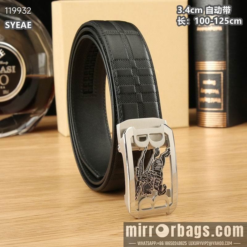 Replica Burberry belt 34mmX100-125cm 8L06