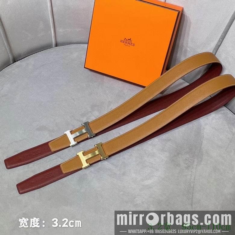 Replica Hermes Belt 32mmX95-110cm 7D18
