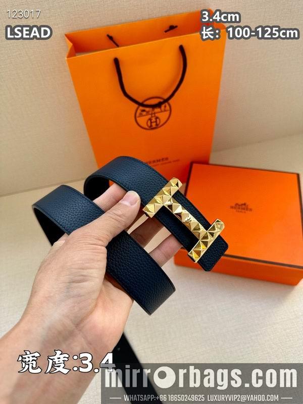Replica Hermes belt 34mmX100-125cm 8L06