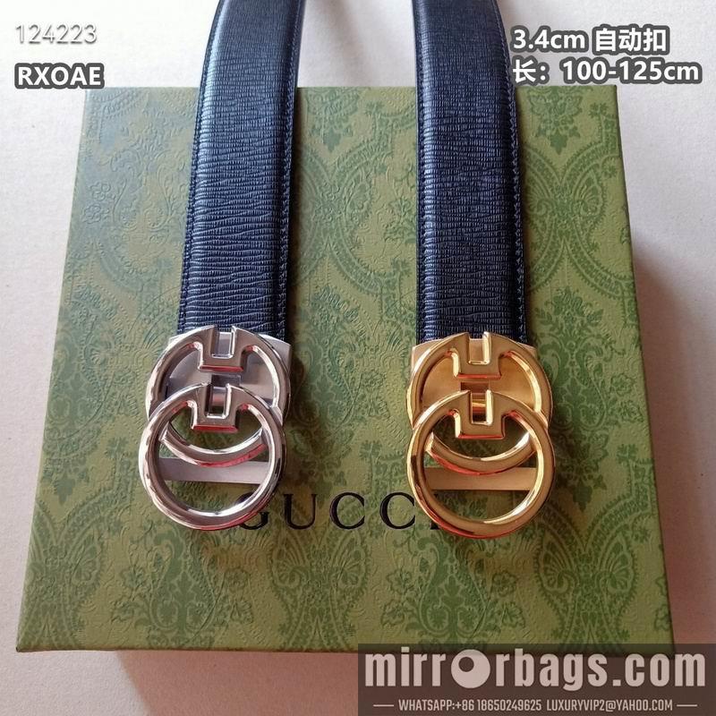 Replica Gucci belt 34mmX100-125cm 8L22