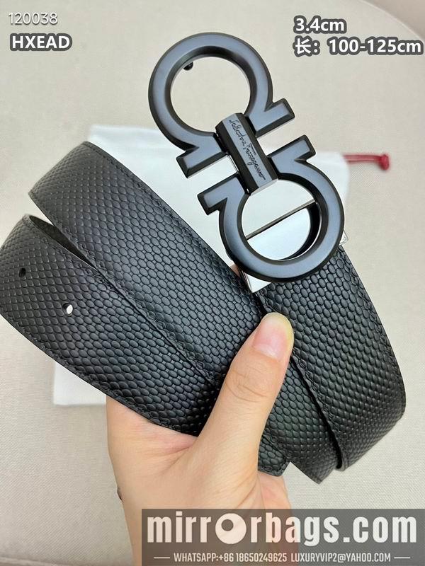 Replica Ferragamo belt 34mmX100-125cm 8L04