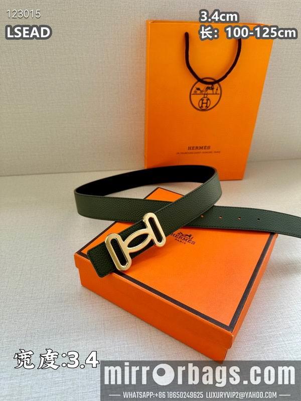 Replica Hermes belt 34mmX100-125cm 8L07