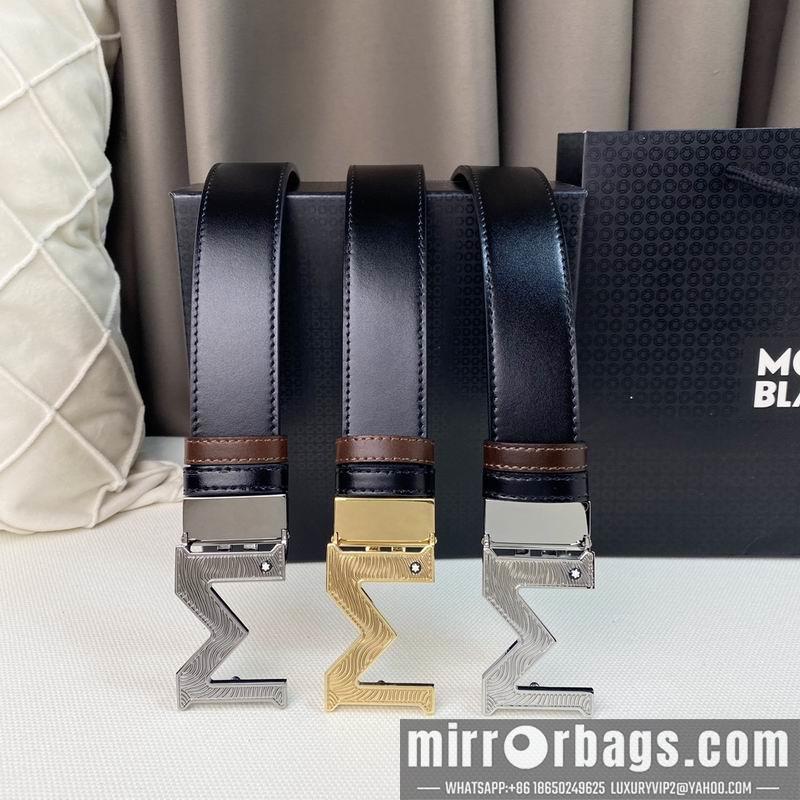 Replica Montblanc belt 35mmX95-125cm 7D06