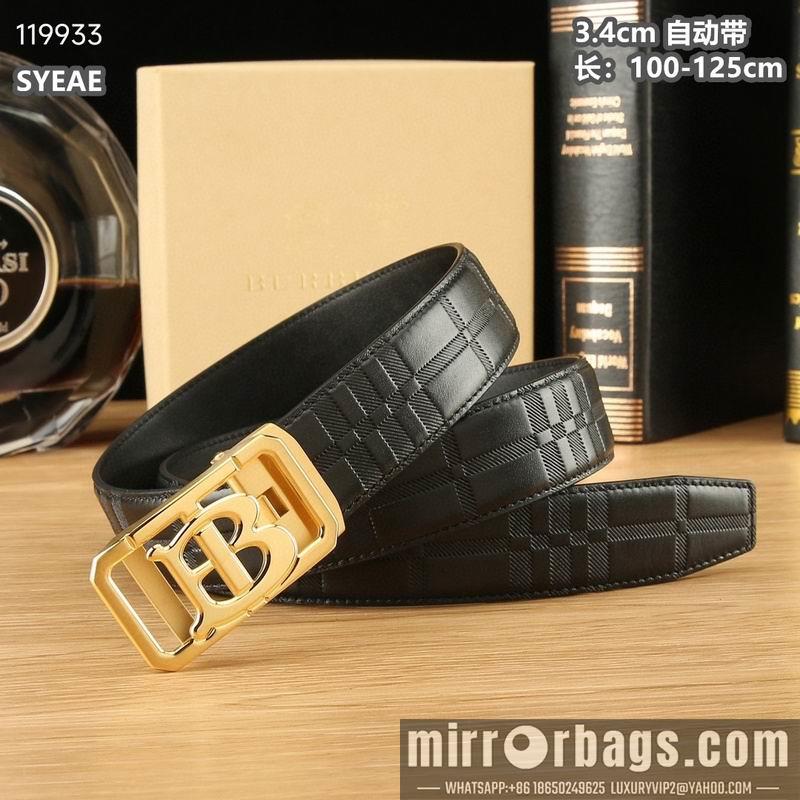 Replica Burberry belt 34mmX100-125cm 8L05