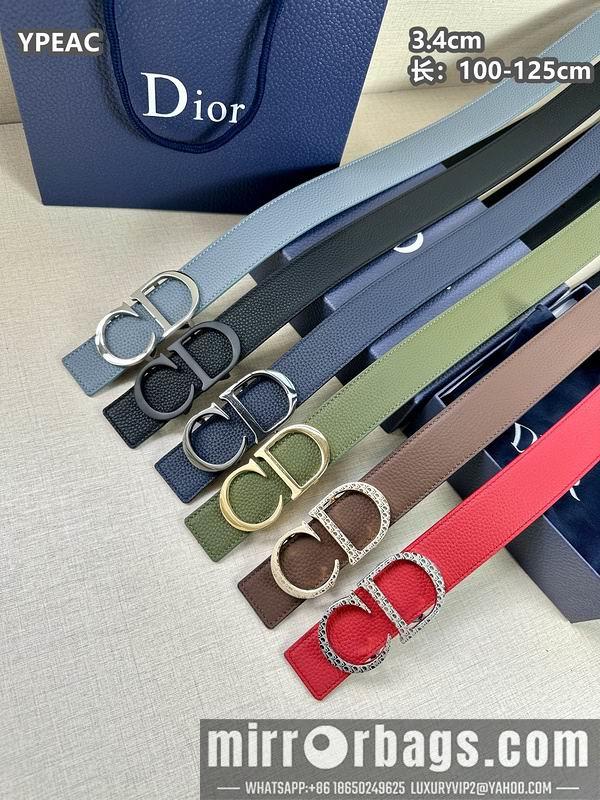 Replica Dior belt 34mmX100-125cm 8L07