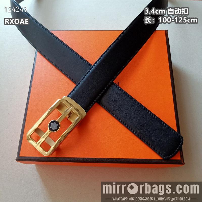 Replica Montlanc belt 34mmX100-125cm 8L08