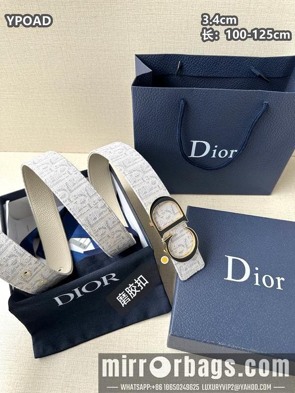 Replica Dior belt 34mmX100-125cm 8L09