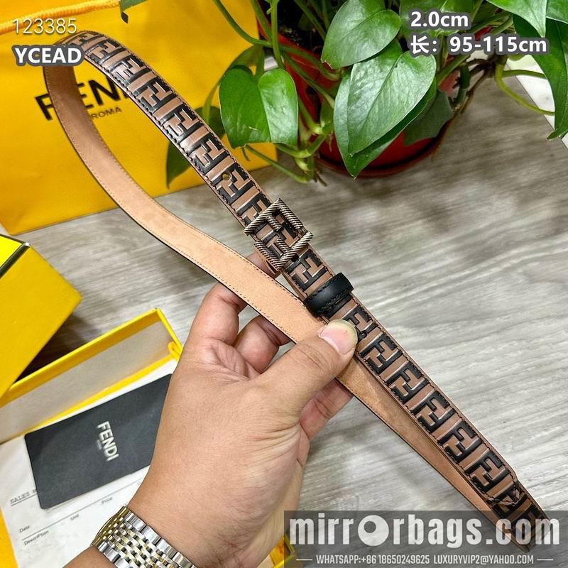 Replica Fendi belt 20mmX95-115cm 8L14