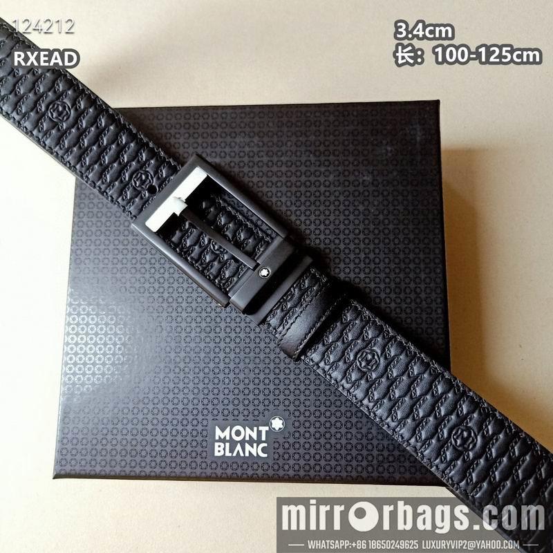 Replica Montblanc belt 34mmX100-125cm 8L06