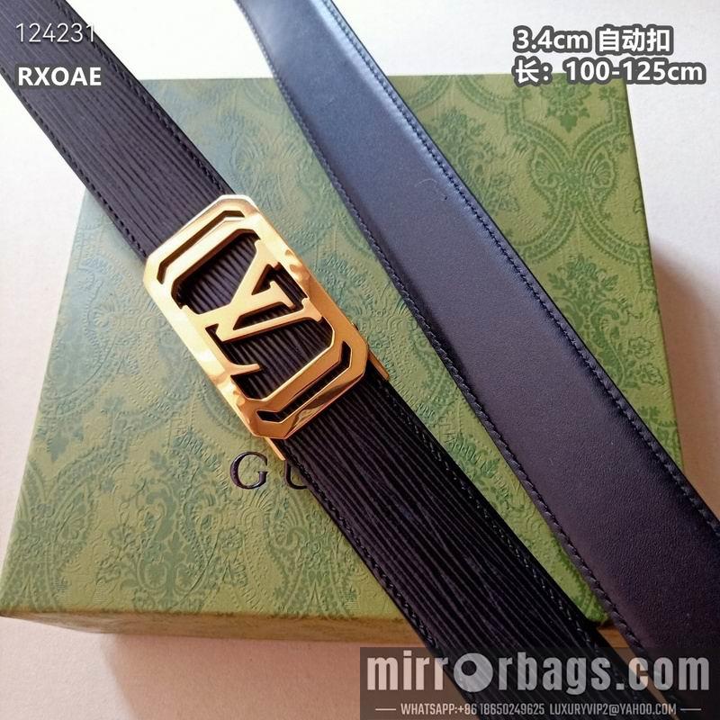 Replica LV belt 34mmX100-125cm 8L30