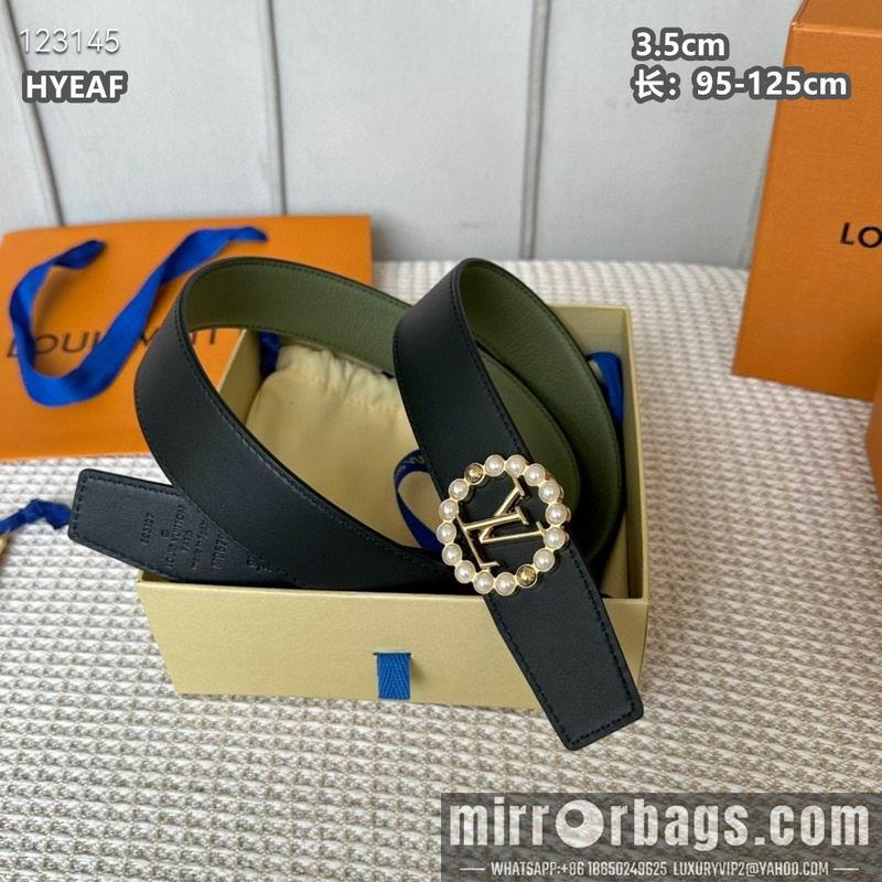 Replica LV belt 35mmX95-125cm 8L16