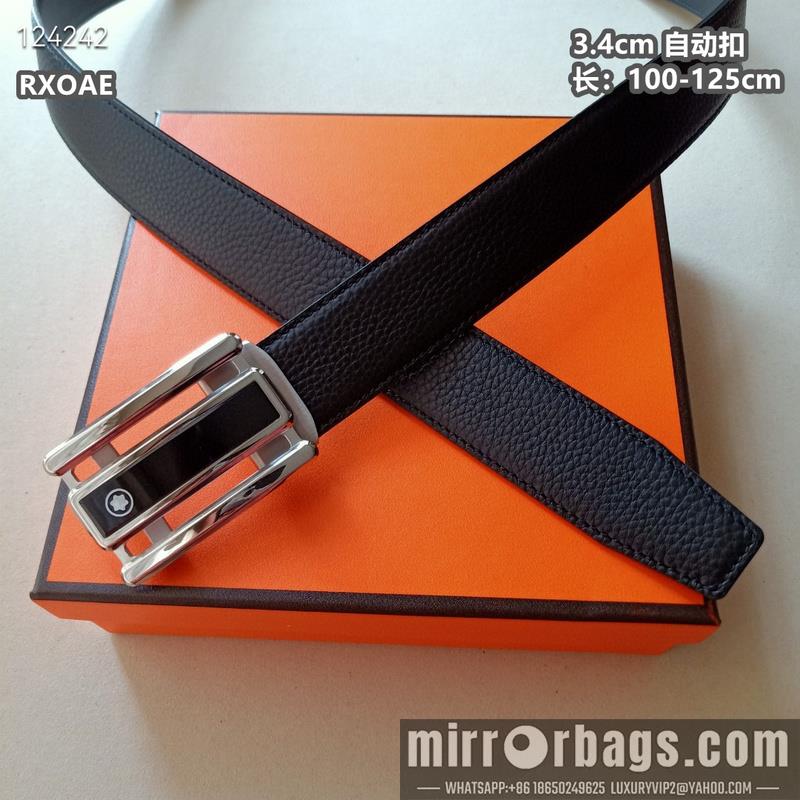 Replica Montlanc belt 34mmX100-125cm 8L09