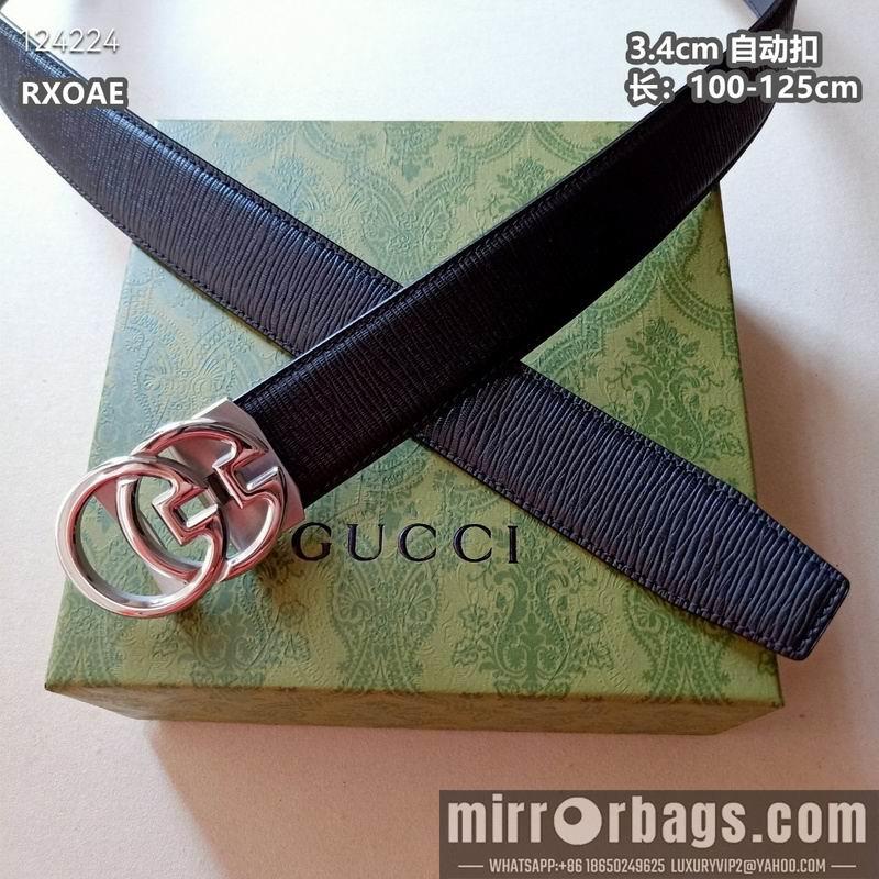 Replica Gucci belt 34mmX100-125cm 8L22