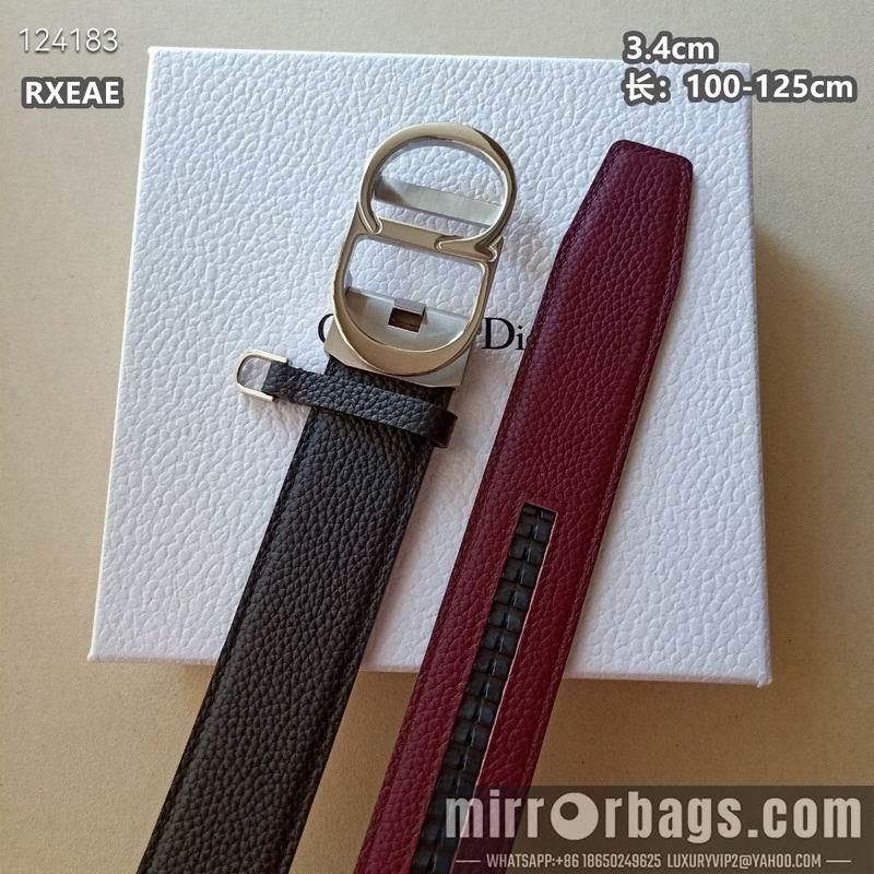 Replica Dior belt 34mmX100-125cm 8L04