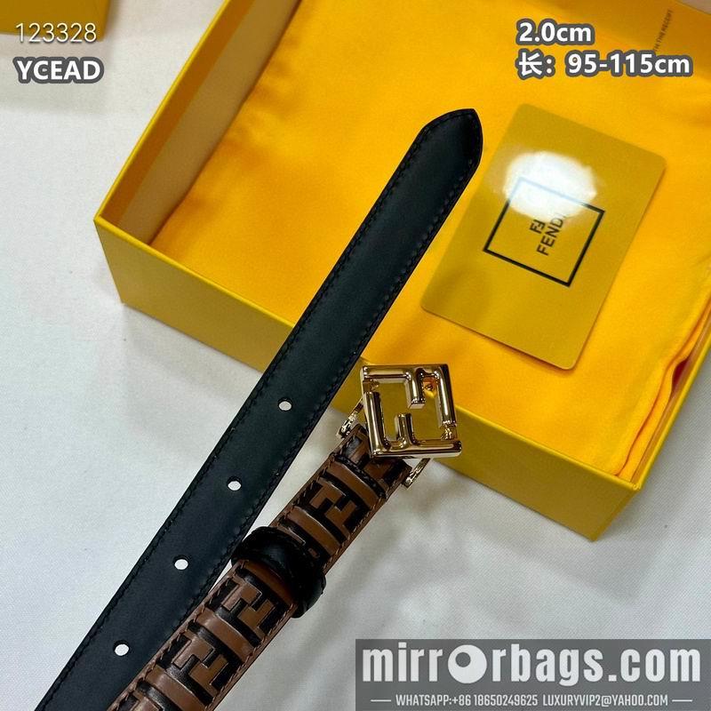 Replica Fendi belt 20mmX95-115cm 8L15