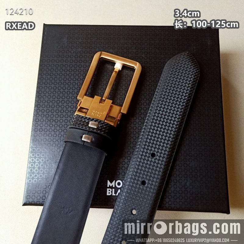 Replica Montblanc belt 34mmX100-125cm 8L07